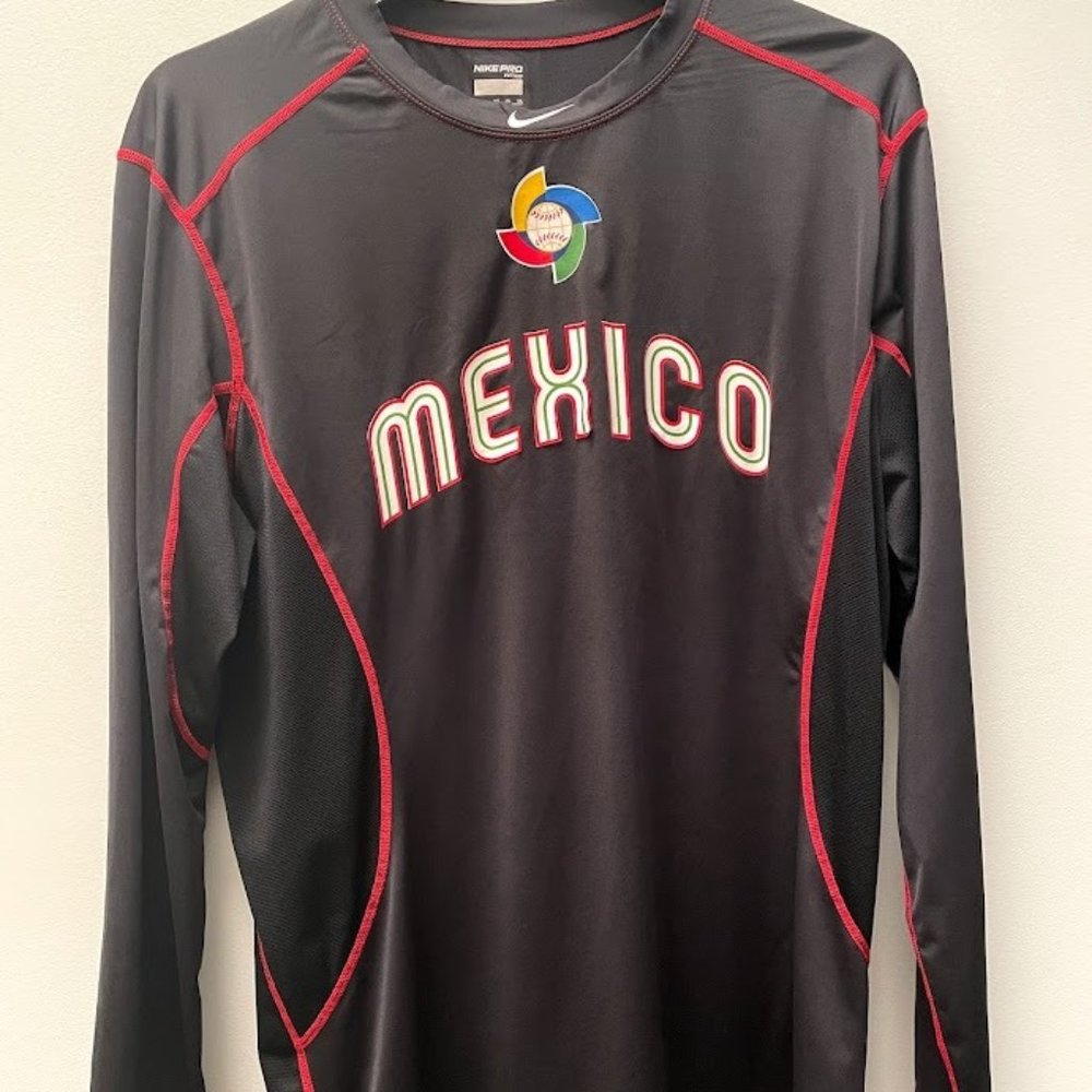 Long sleeve Mexico Baseball Jersey